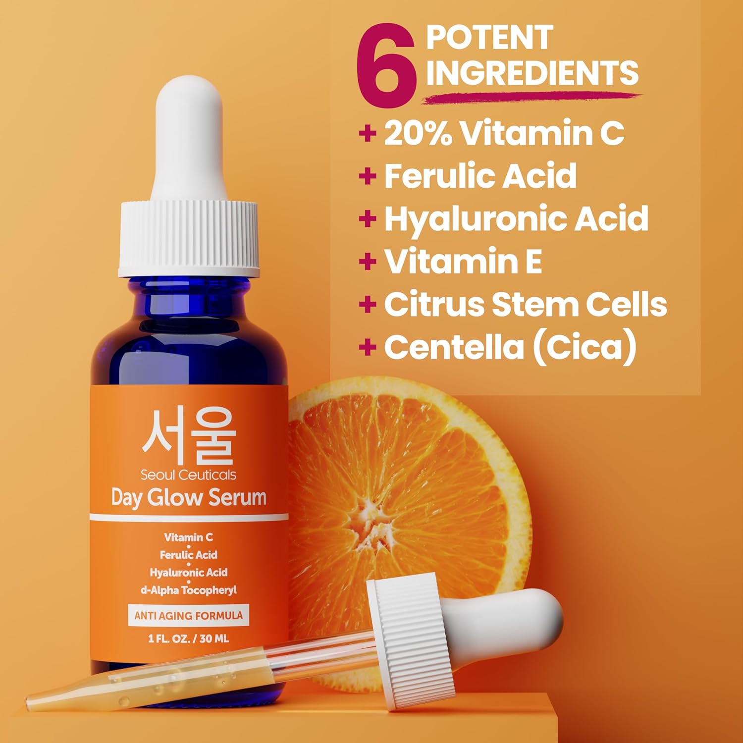 SeoulCeuticals 20% Vitamin C + Hyaluronic Acid Serum