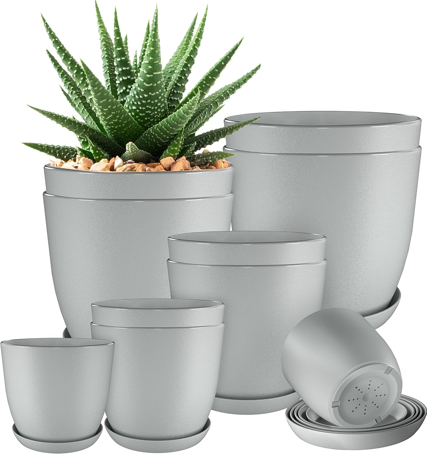 Utopia Home Plant Pots Indoor with Drainage Holes