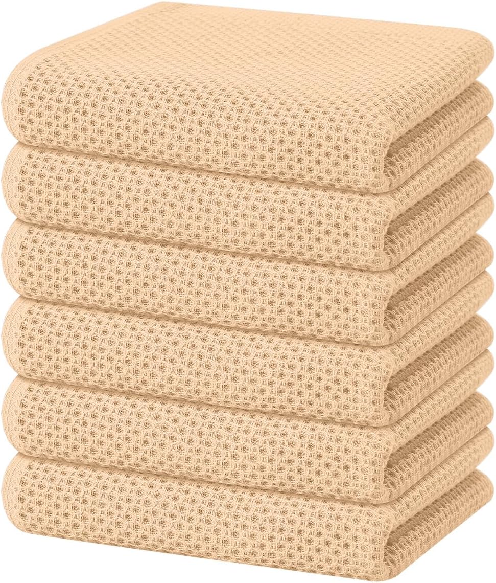 Homaxy 100% Cotton Waffle Dish Cloths