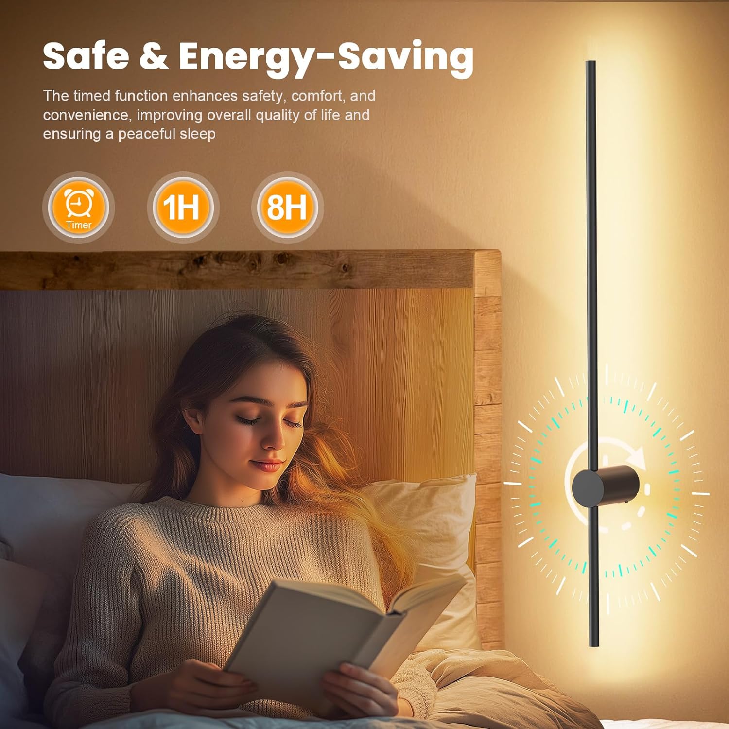 NIORSUN Inch Battery Operated LED Wall Lights