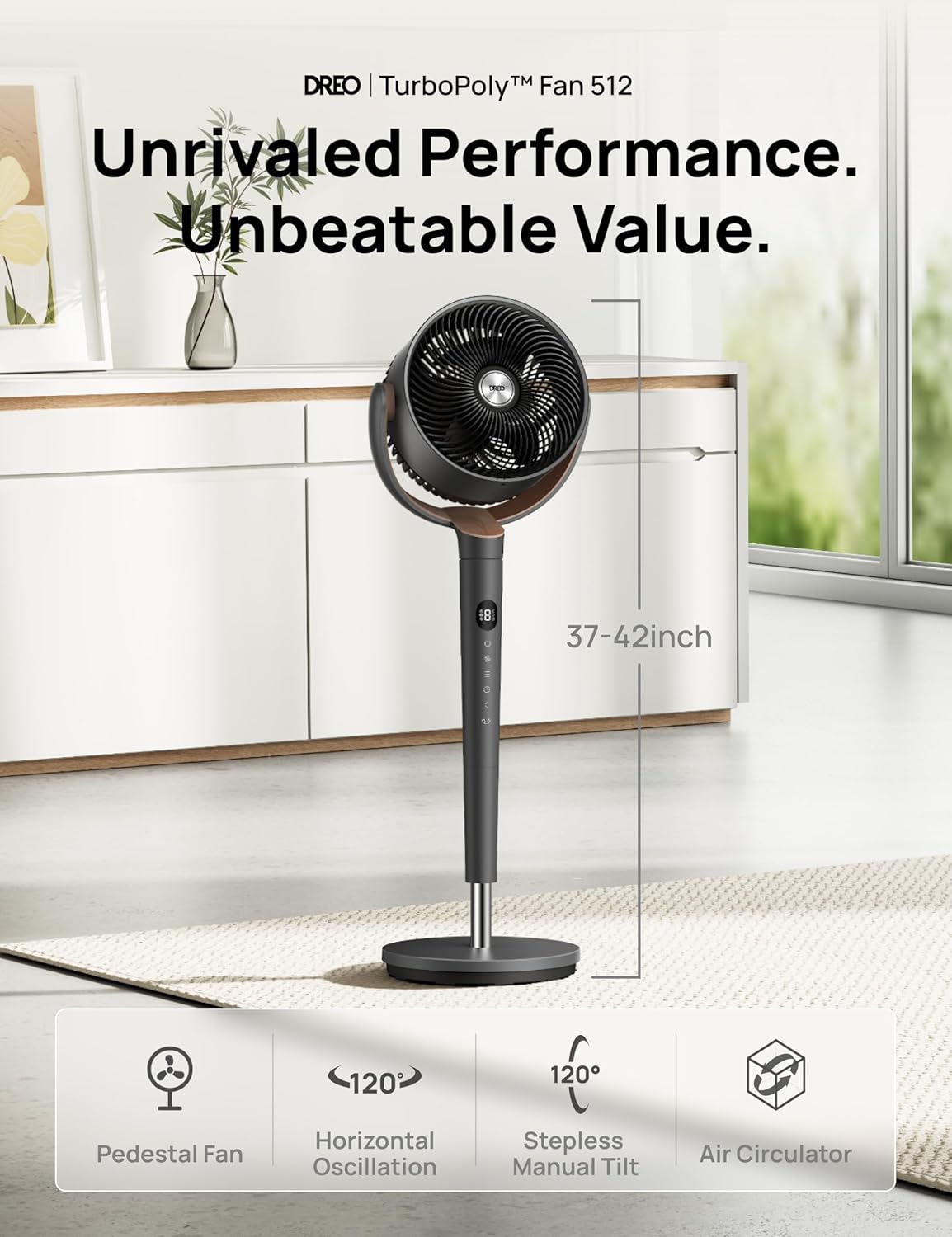 Dreo Oscillating Pedestal Fan