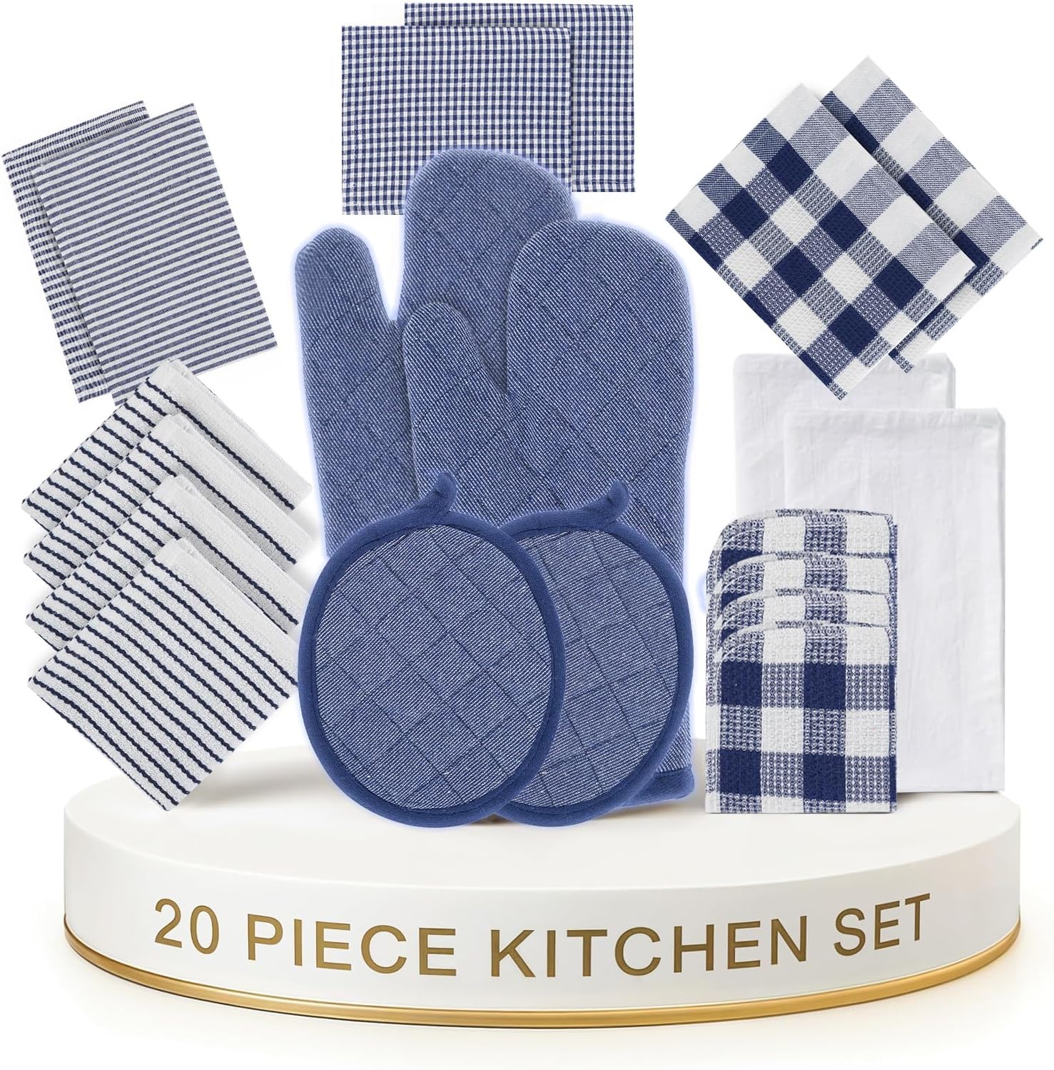 LANE LINEN Kitchen Towels and Dishcloths Sets