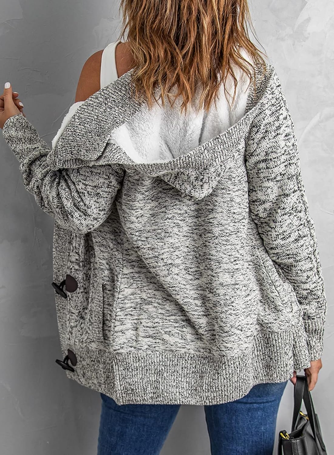 Sidefeel Women's Cardigan Sweaters Hooded