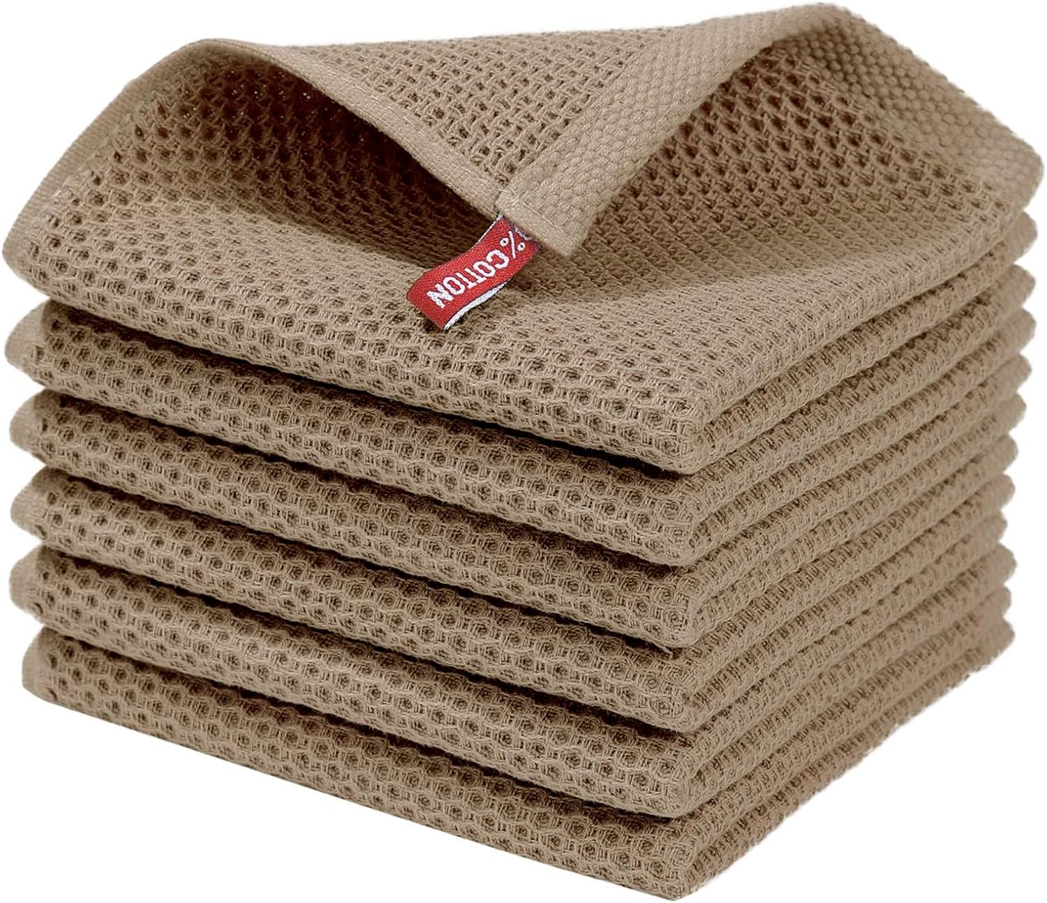Homaxy 100% Cotton Waffle Dish Cloths