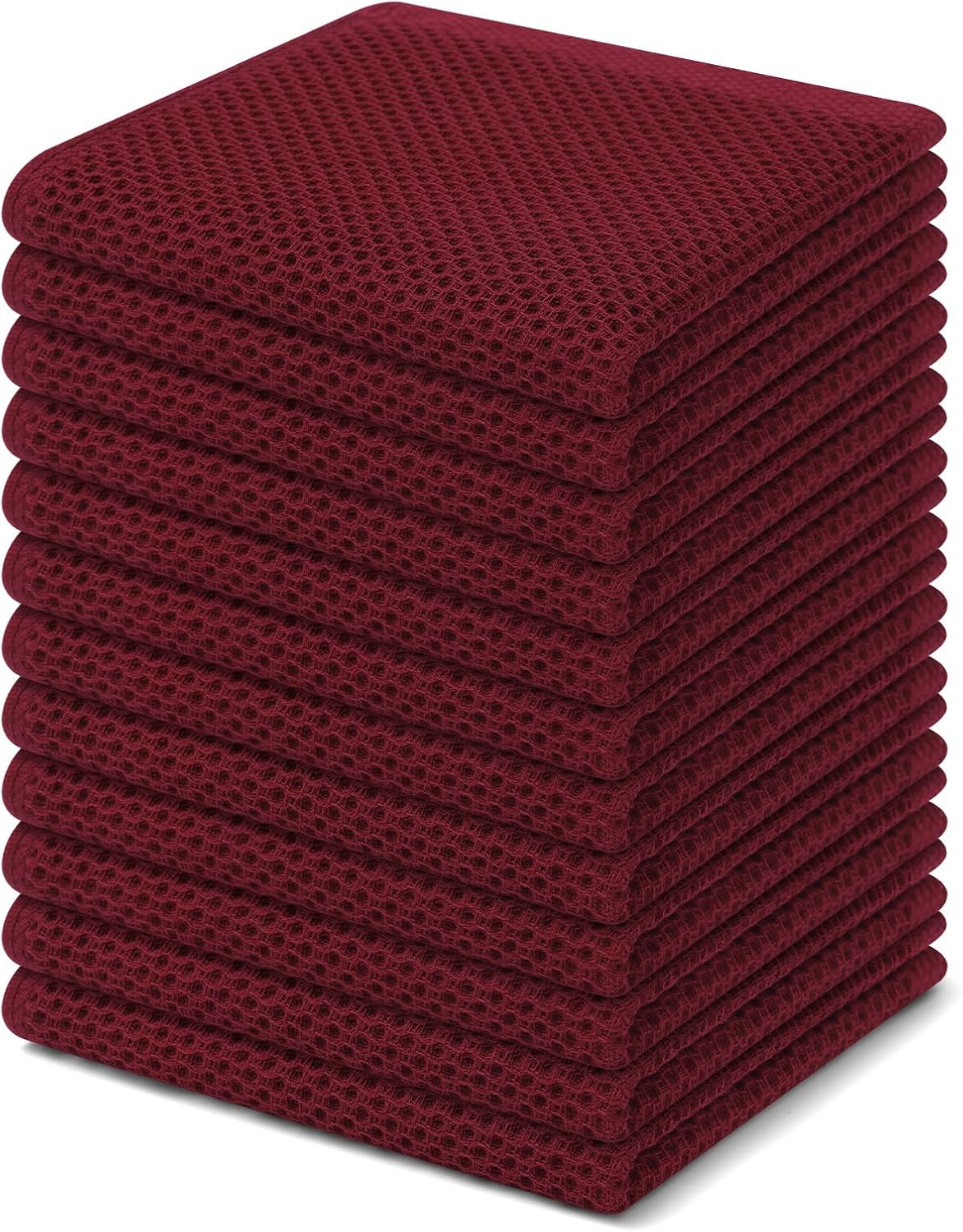 Homaxy 100% Cotton Waffle Dish Cloths