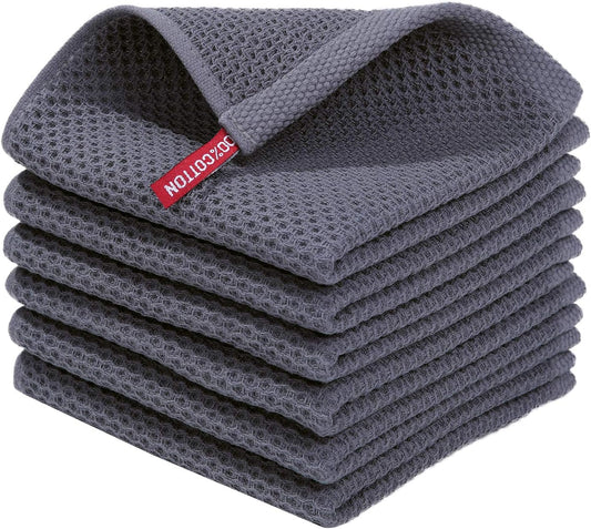 Homaxy 100% Cotton Waffle Dish Cloths
