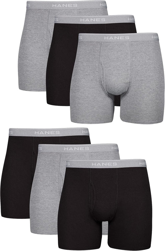 Hanes Men’s Boxer Briefs Cool Dri Cotton