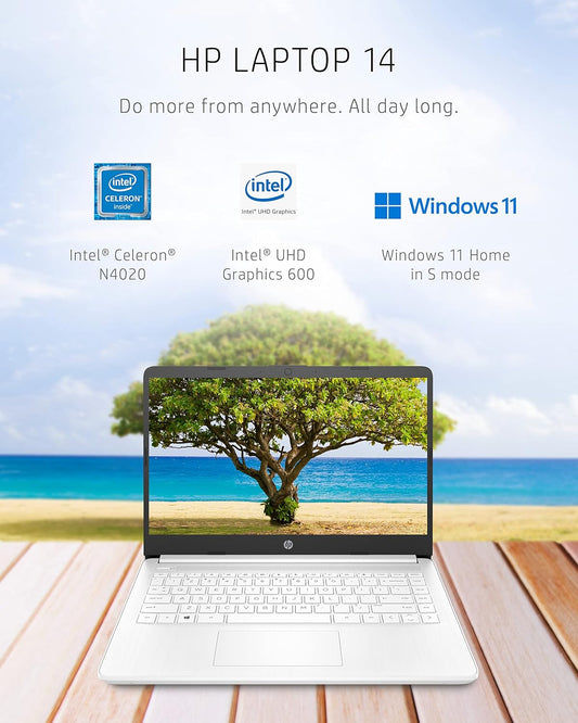 HP 14" Laptop, Intel Celeron N4020