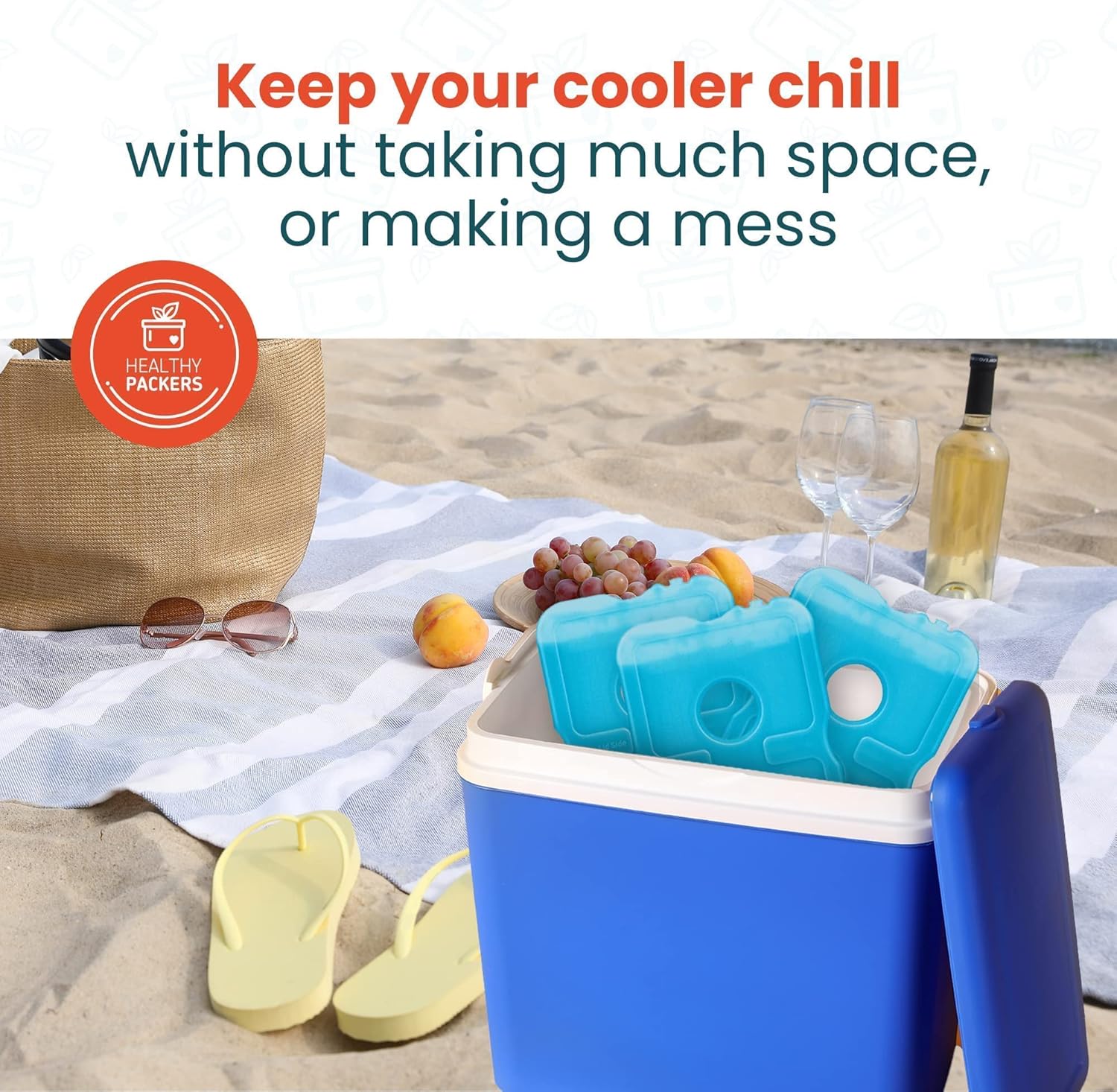 Healthy Packers Ice Packs – Reusable Cooler