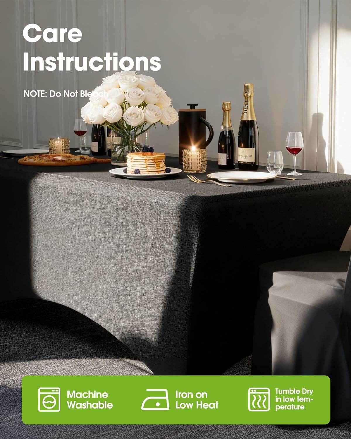 Pureegg Spandex Tablecloth Fitted and Tight Cloth