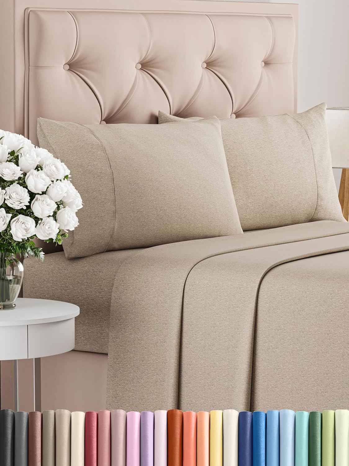 King Size Comfy Breathable & Cooling Bed Sheets Set