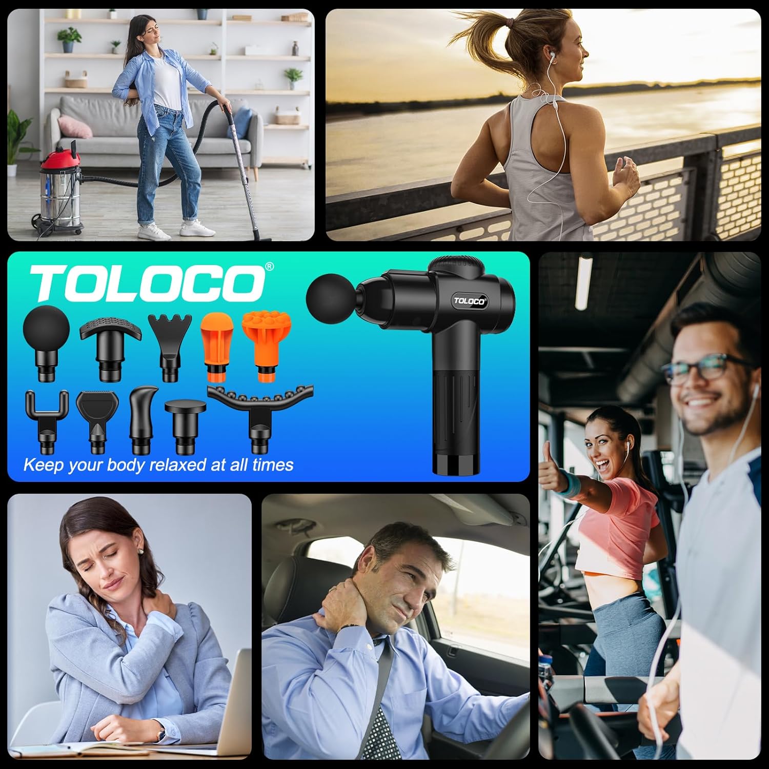 TOLOCO Deep Tissue Massage Gun