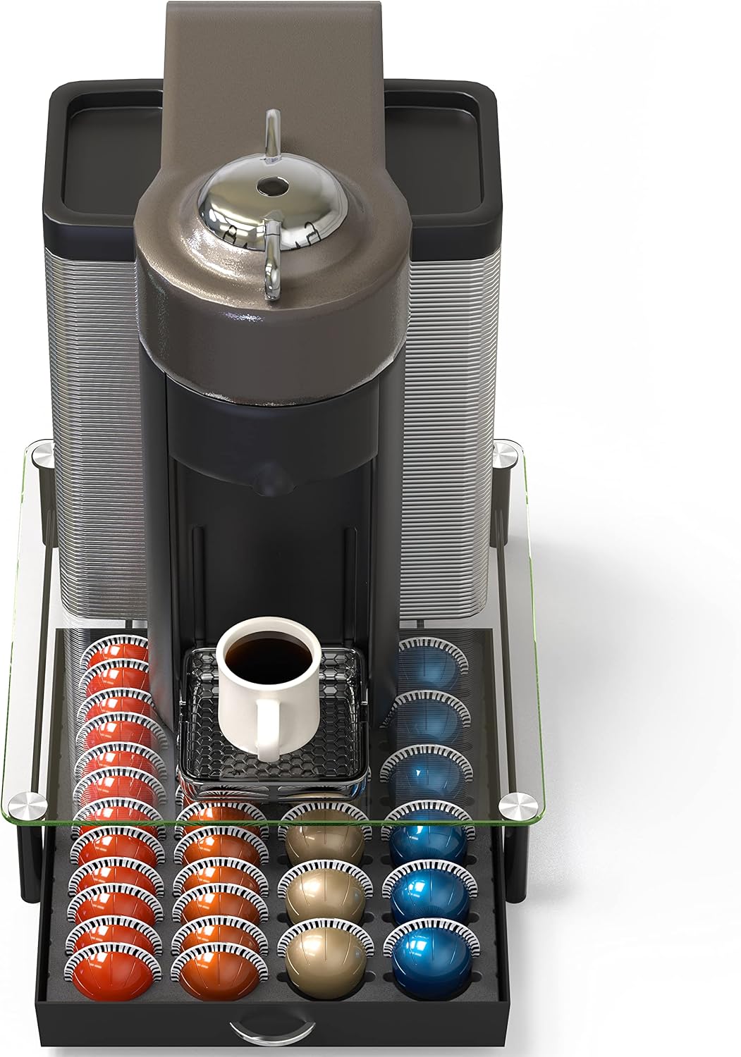 DecoBrothers Crystal Glass Nespresso Pod Holder