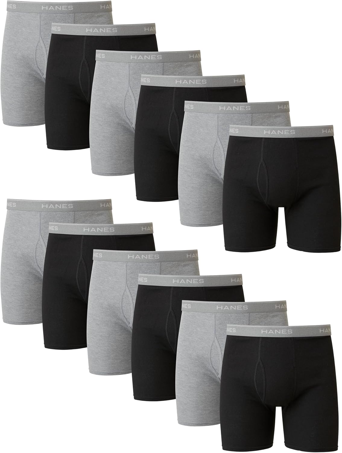 Hanes Men’s Boxer Briefs Cool Dri Cotton