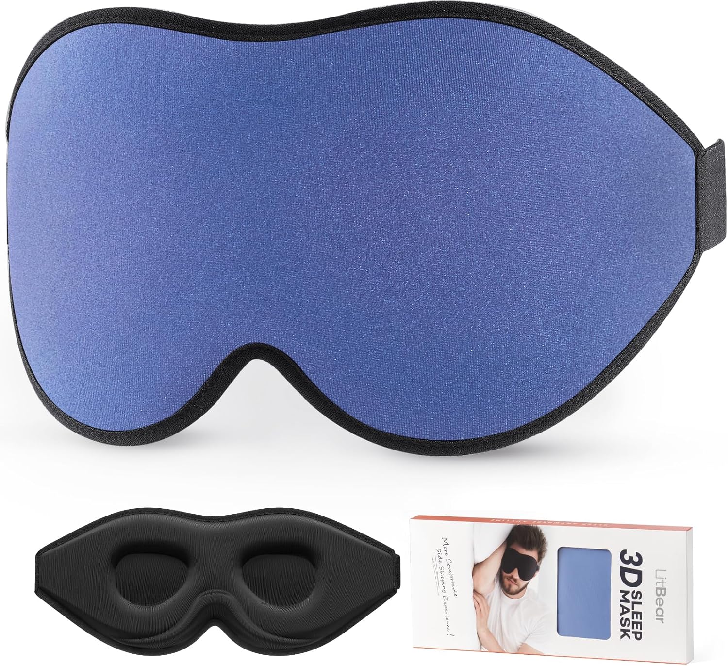 LitBear 3D Sleep Mask for Side Sleepers