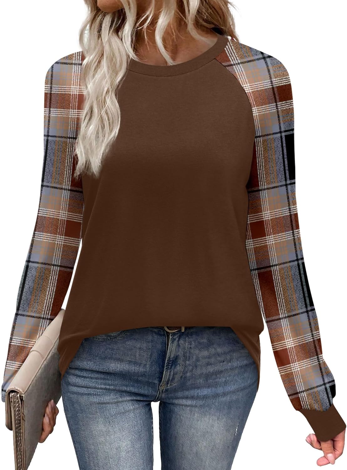 WIHOLL Women’s Long Sleeve Raglan Shirt