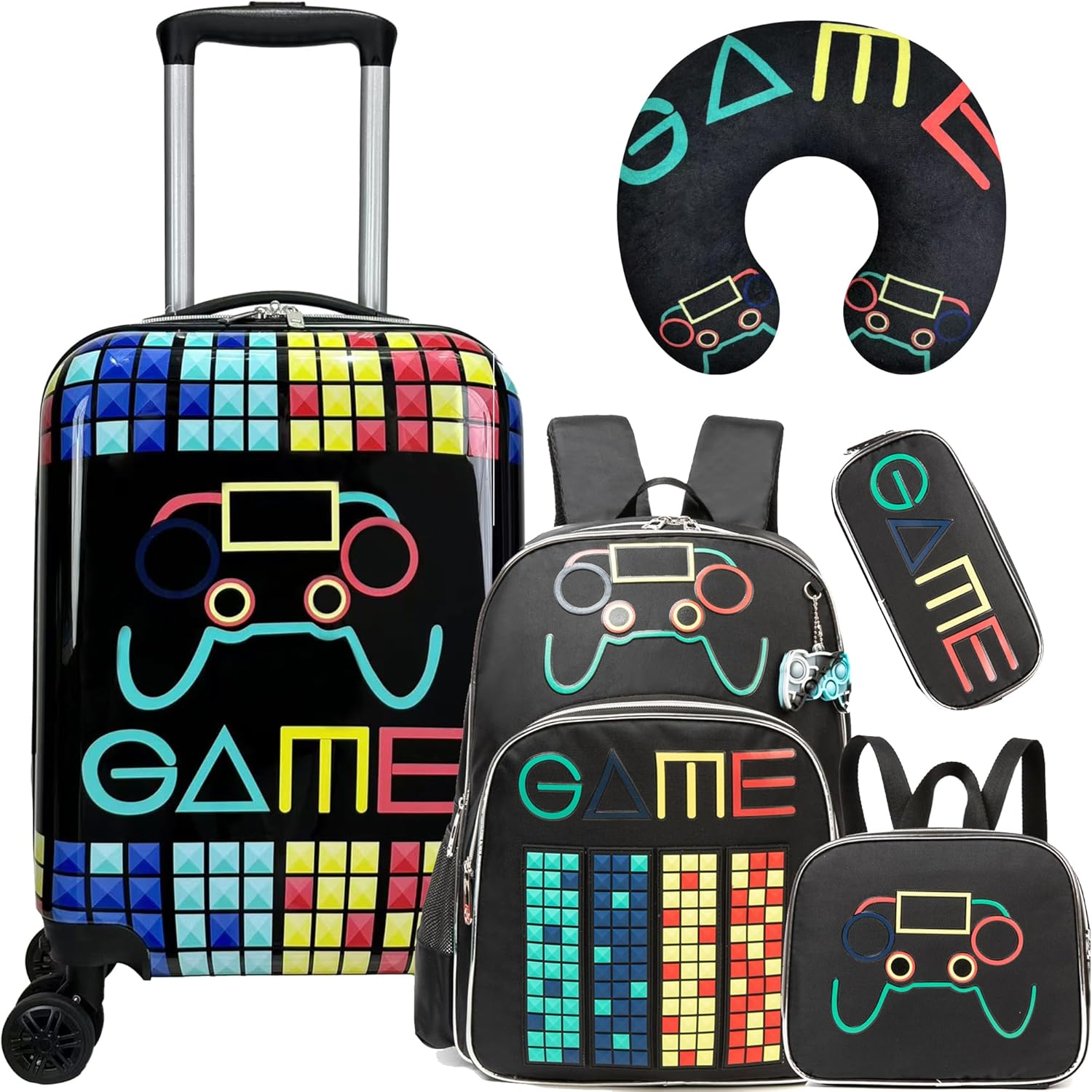 Kid’s Luggage Set 5 Piece Suitcase Set