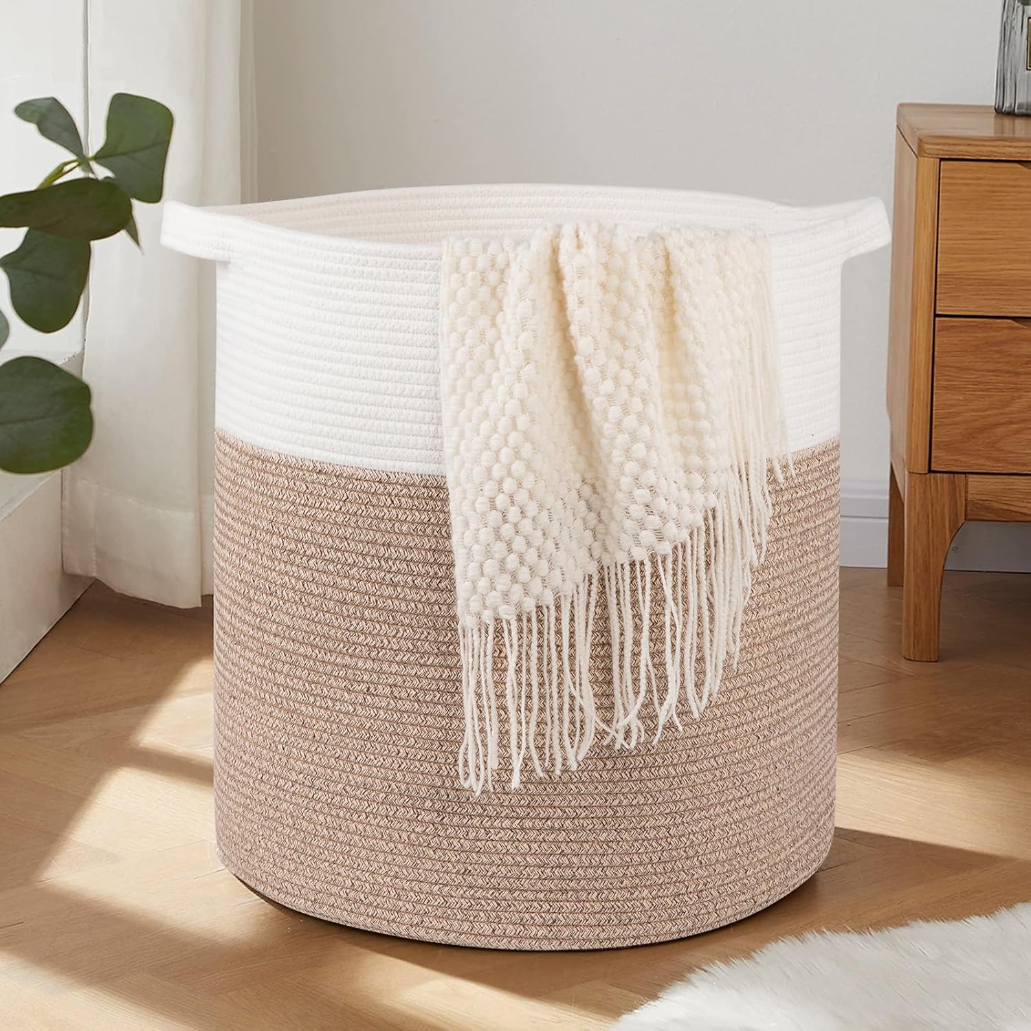 OIAHOMY 80L Laundry Baskets Hamper with Handles