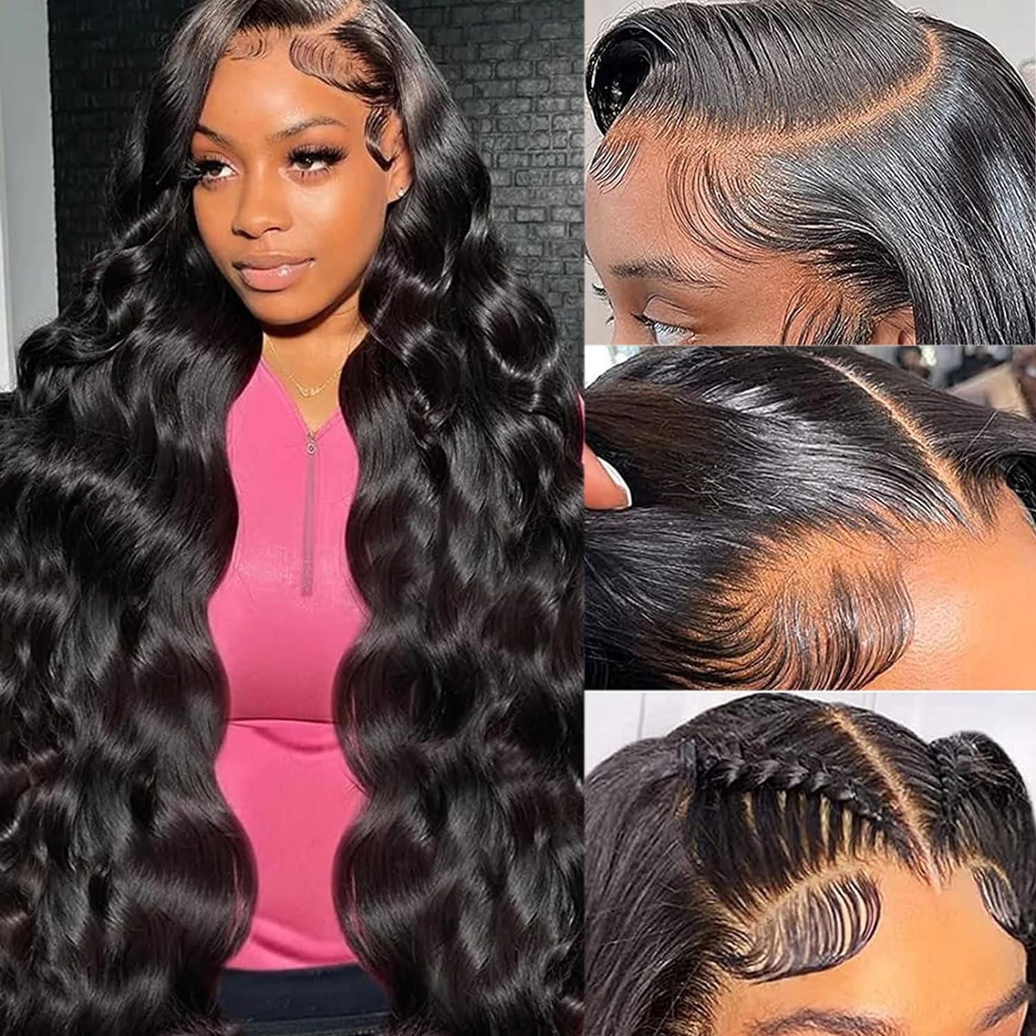 JTMMP 26" Deep Wave Lace Front Wig