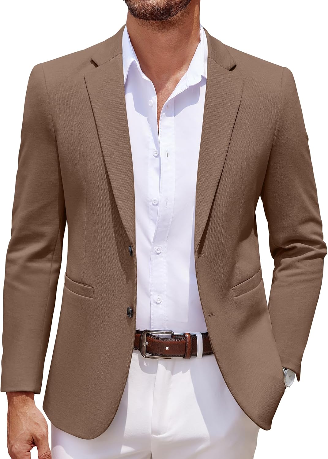 COOFANDY Men’s Casual Knit Blazer Jacket