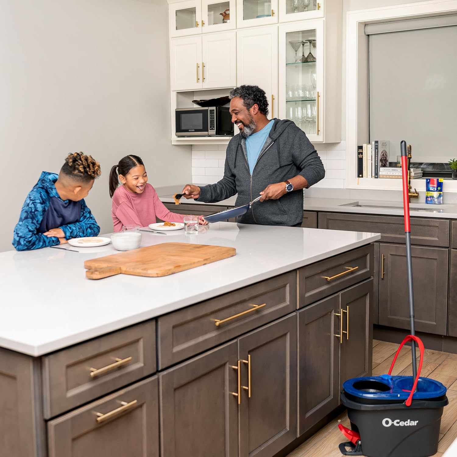 O-Cedar RinseClean Spin Mop & Bucket