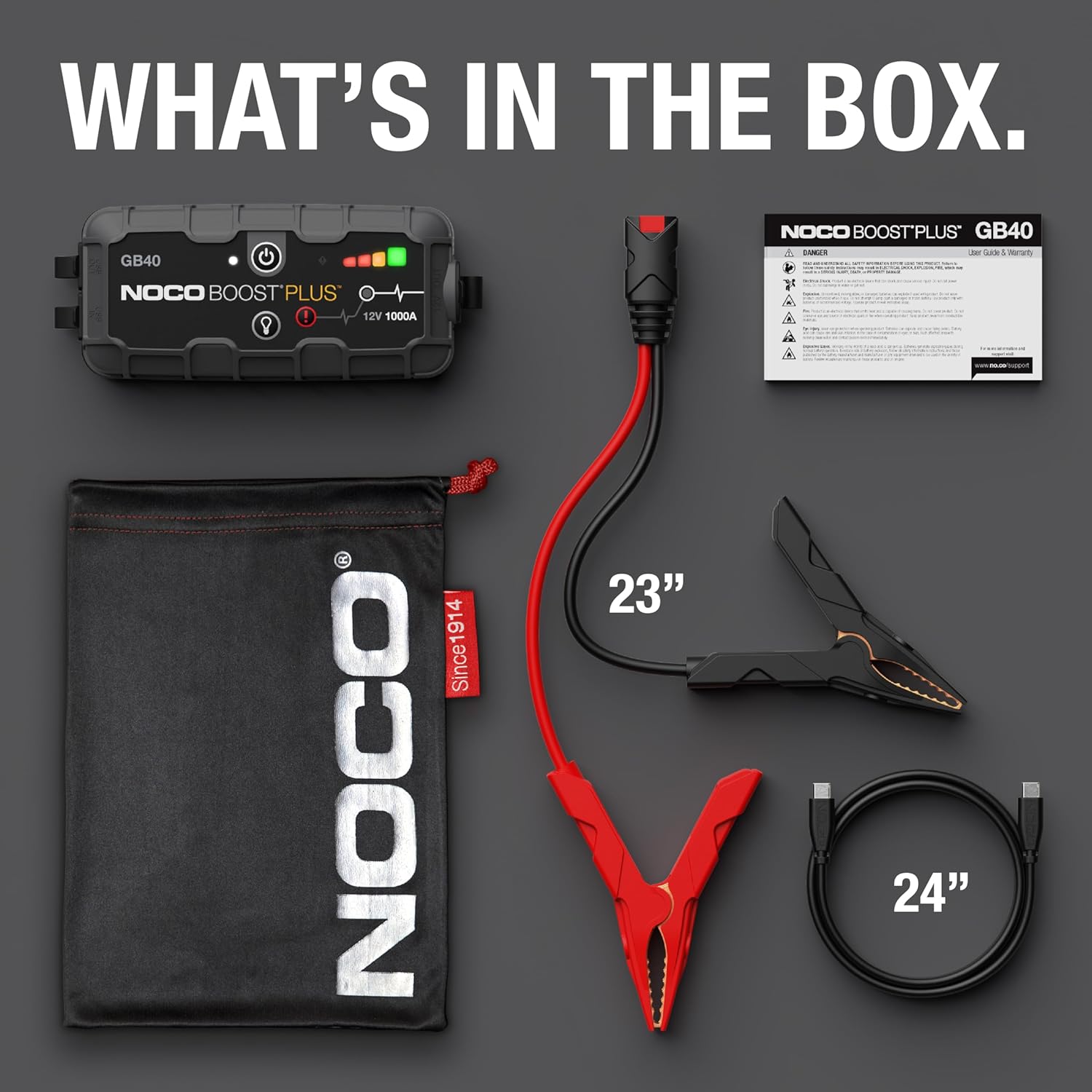 NOCO Boost Portable Car Jump Starter Power Bank