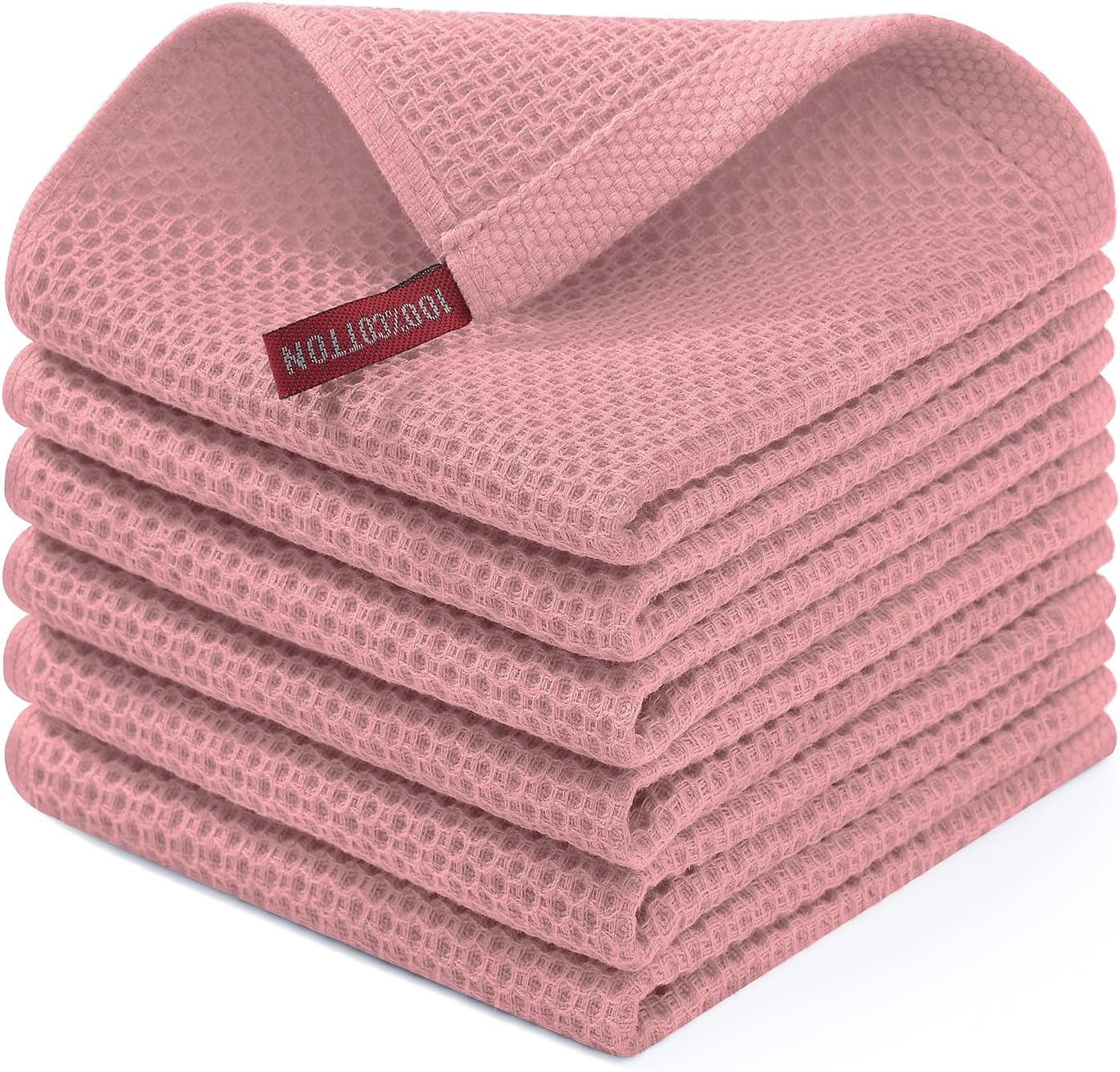 Homaxy 100% Cotton Waffle Dish Cloths