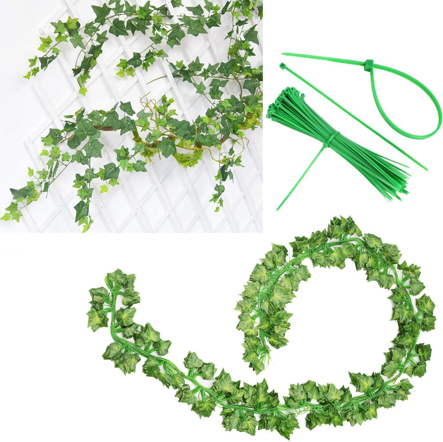 12 Pack Fake Vines for Room Decor Artificial Ivy Garland