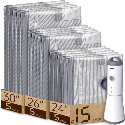 Vacuum Travel Bags with Rechargeable Pump