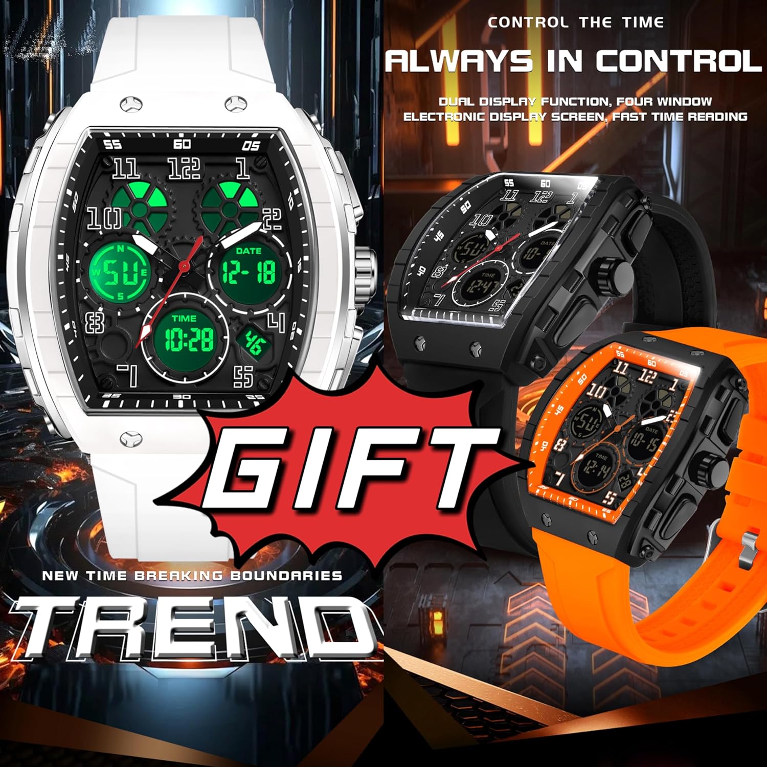 Watches for Men Unique Rectangle Relojes para