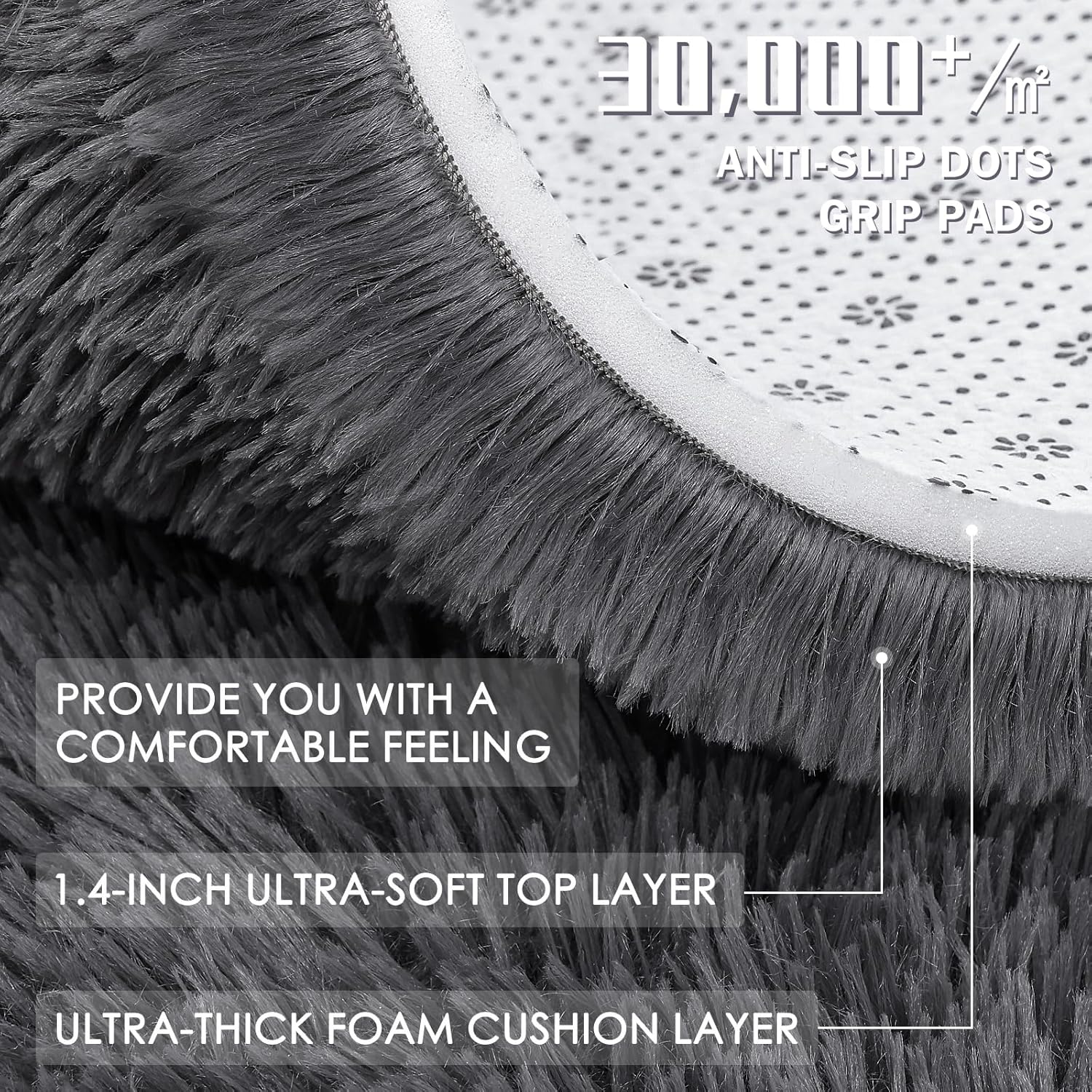 OLANLY Area Rugs for Living Room Bedroom