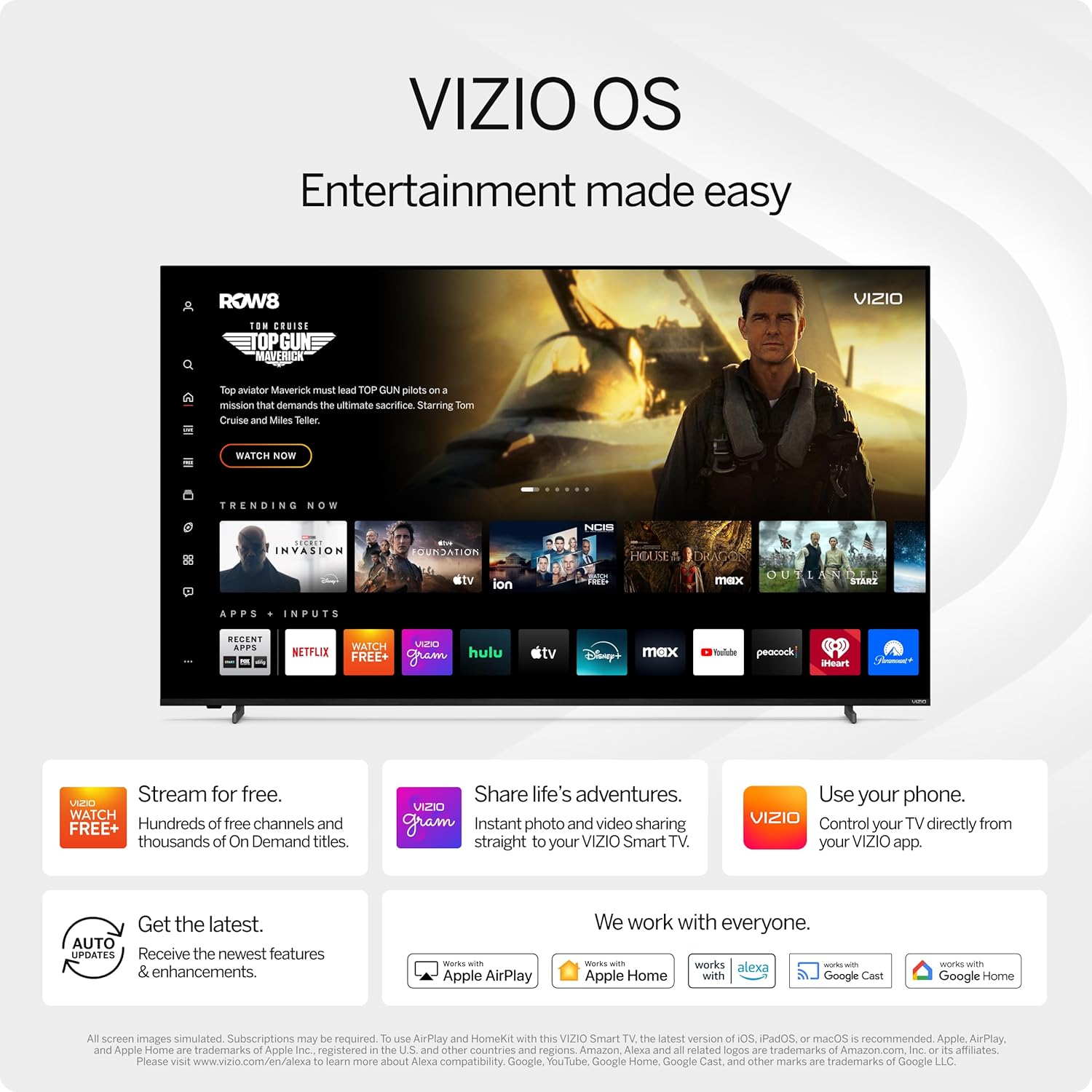 VIZIO 40" Full HD Smart TV | 1080p, Alexa