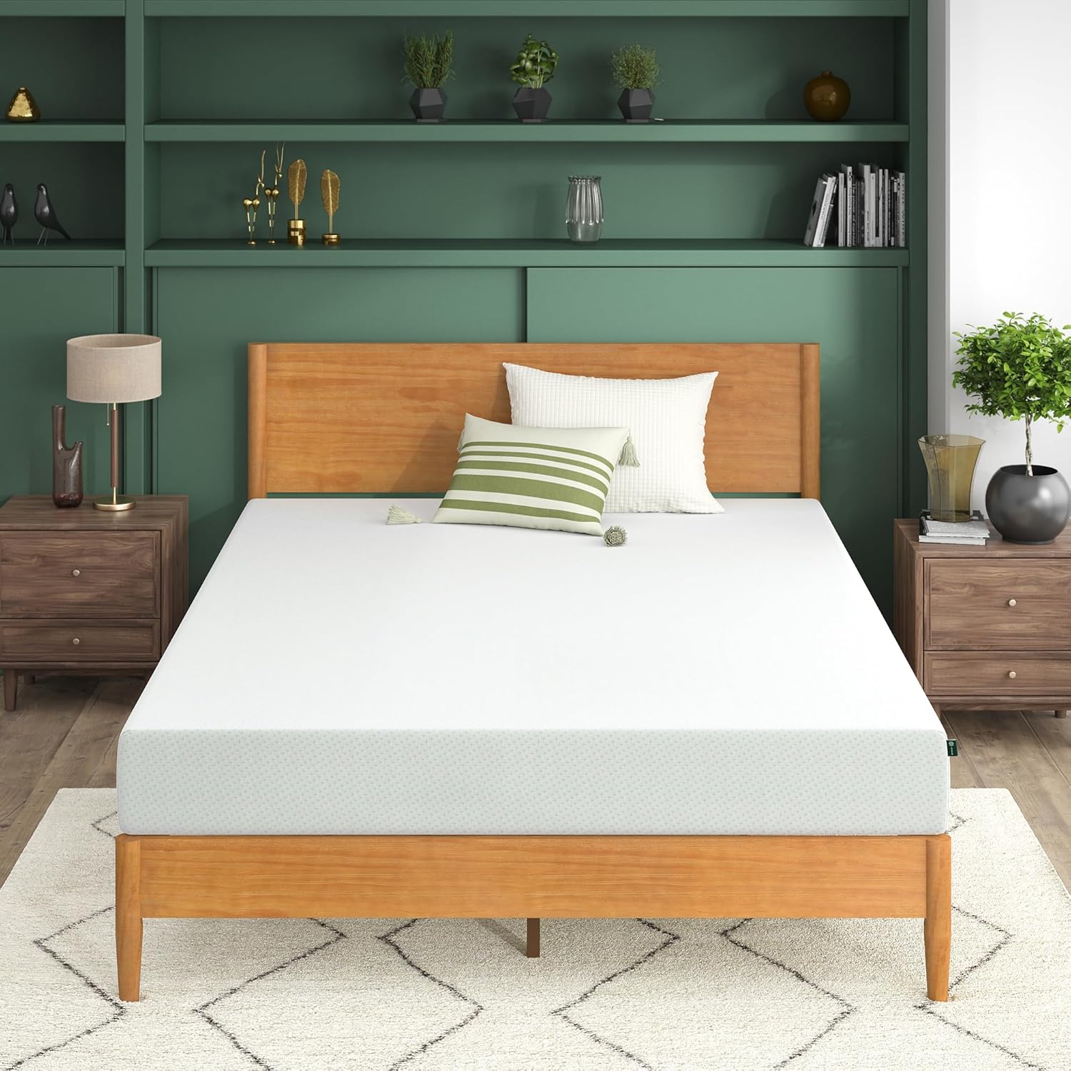 ZINUS 6 Inch Twin Green Tea Memory Foam Mattress