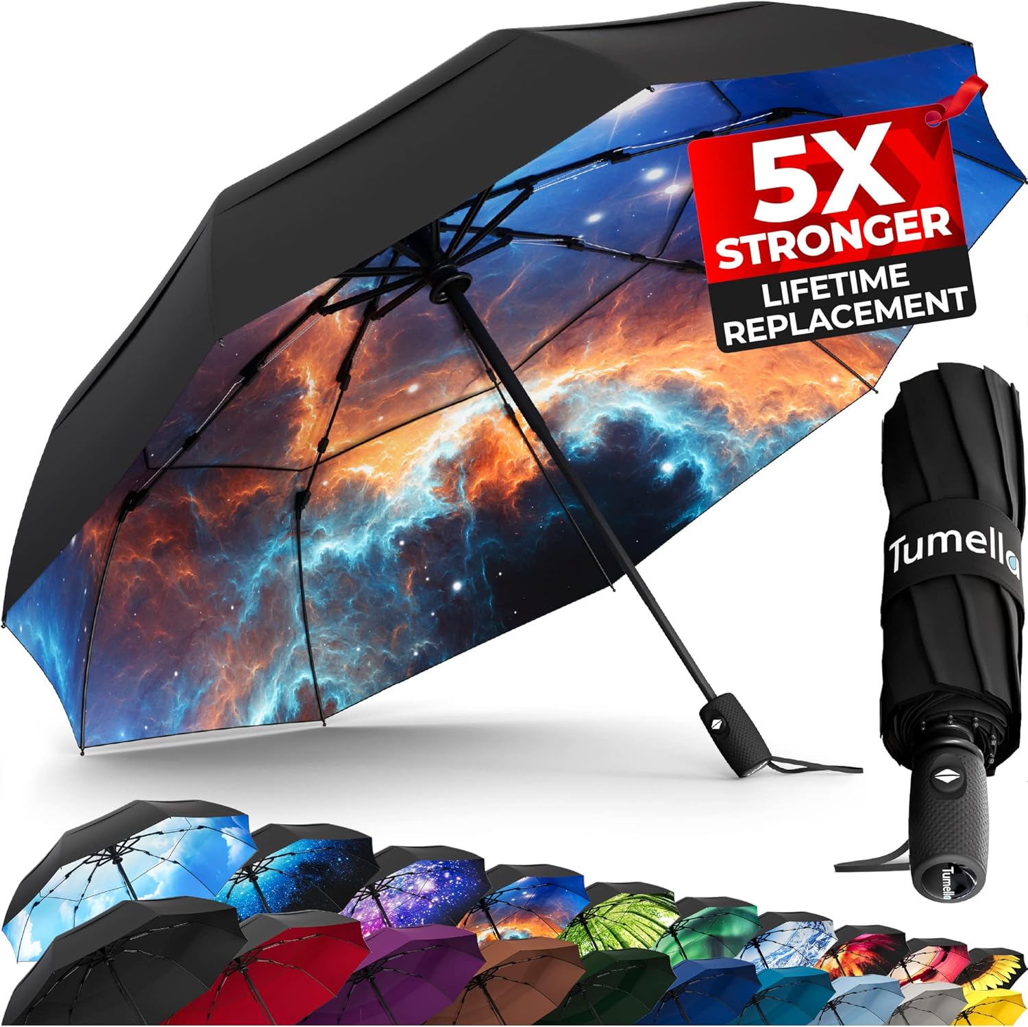 TUMELLA Windproof Travel Umbrella