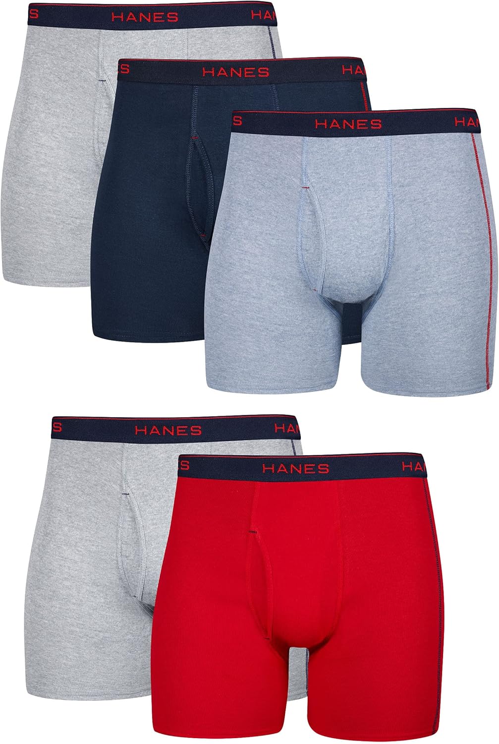 Hanes Men’s Boxer Briefs Cool Dri Cotton