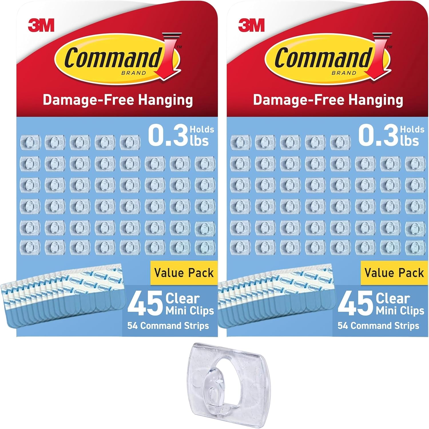 Command Indoor Mini Light Clips with Strips