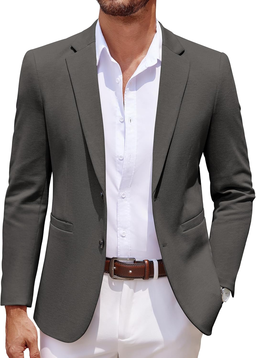 COOFANDY Men’s Casual Knit Blazer Jacket