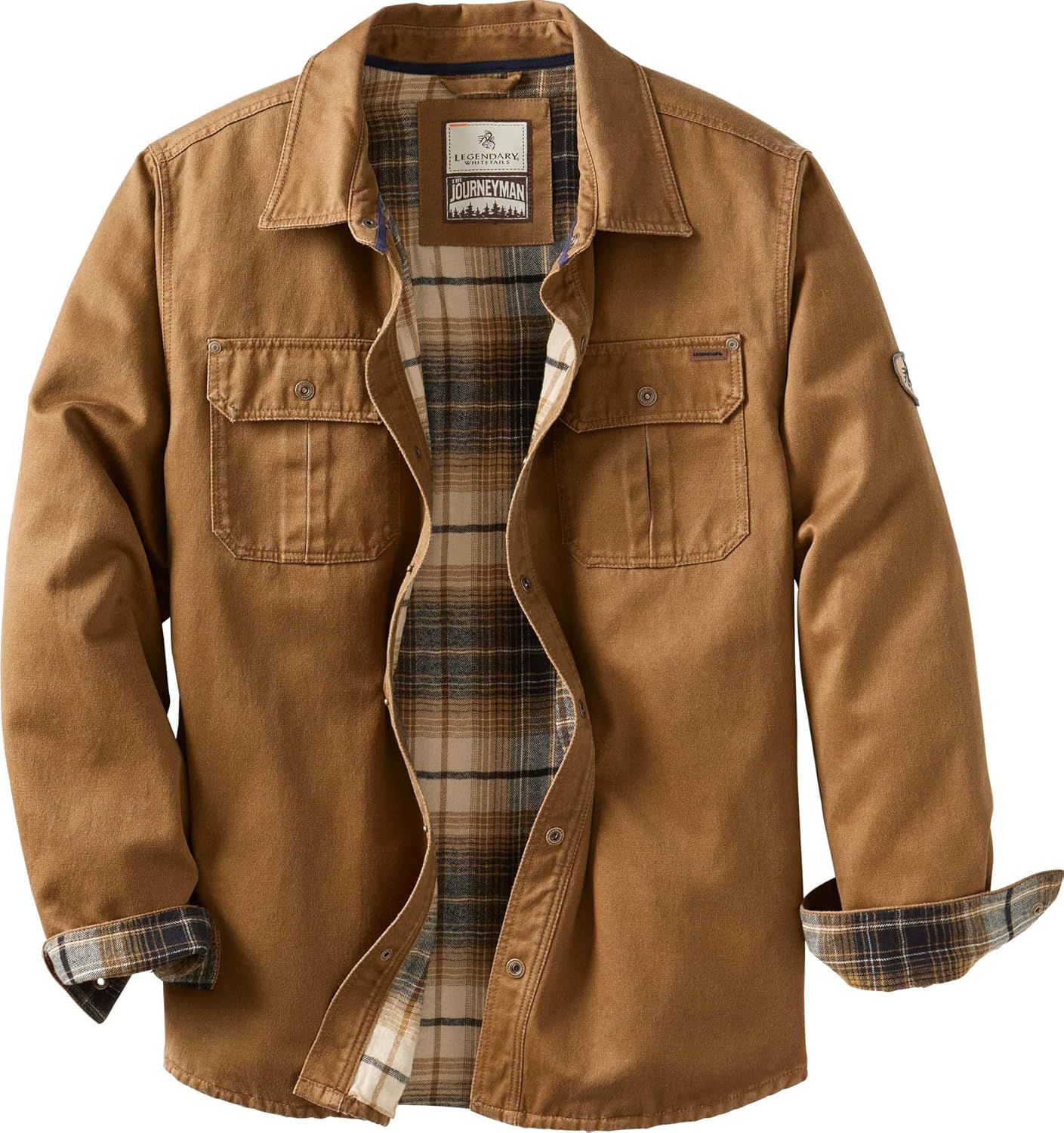 Legendary Whitetails Men's Flannel Lined Shirt Jacket