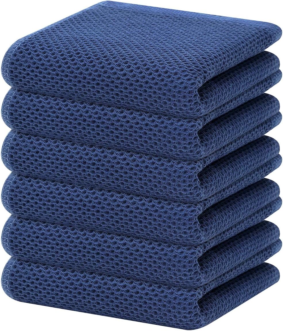 Homaxy 100% Cotton Waffle Dish Cloths