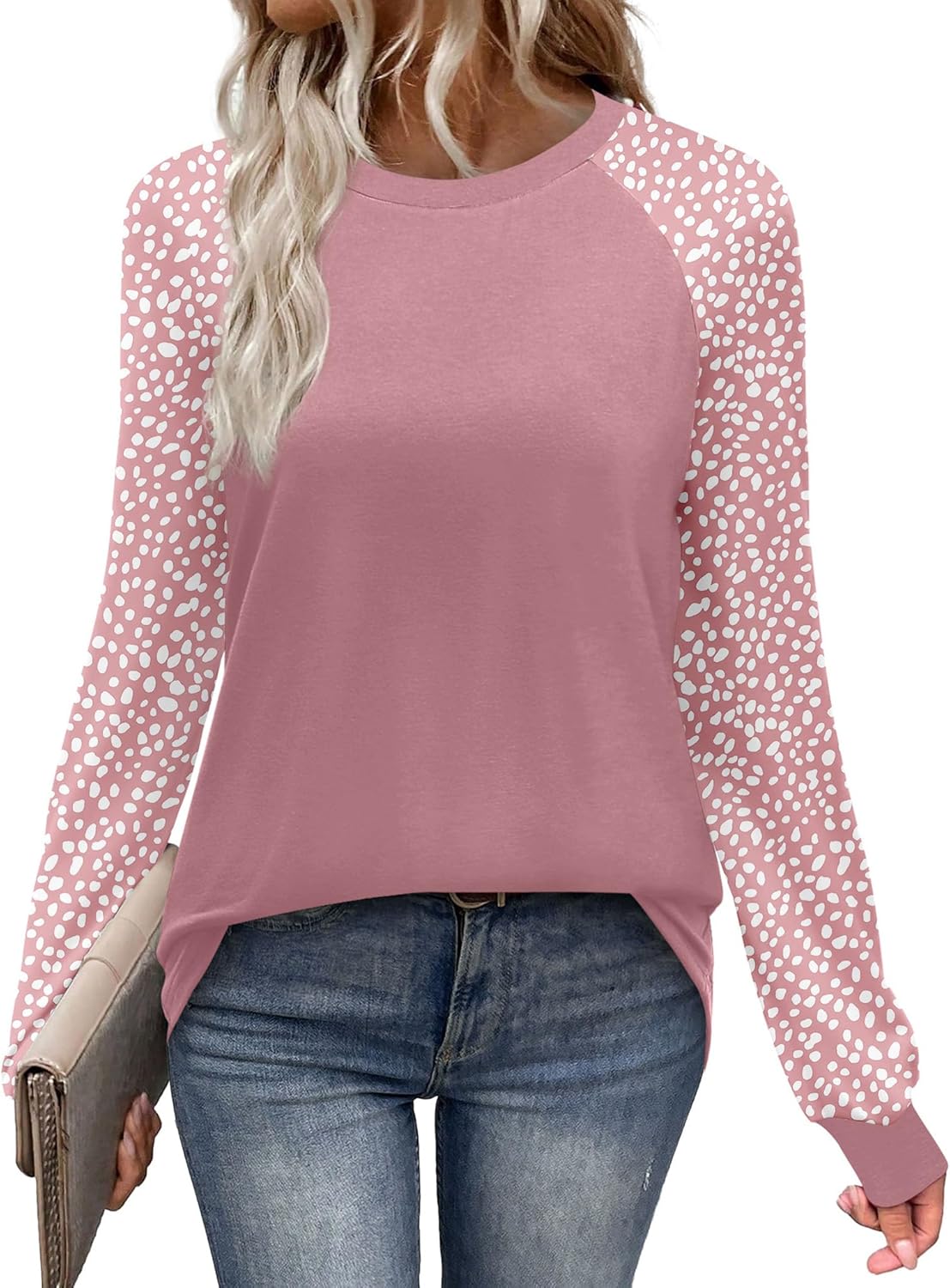 WIHOLL Women’s Long Sleeve Raglan Shirt