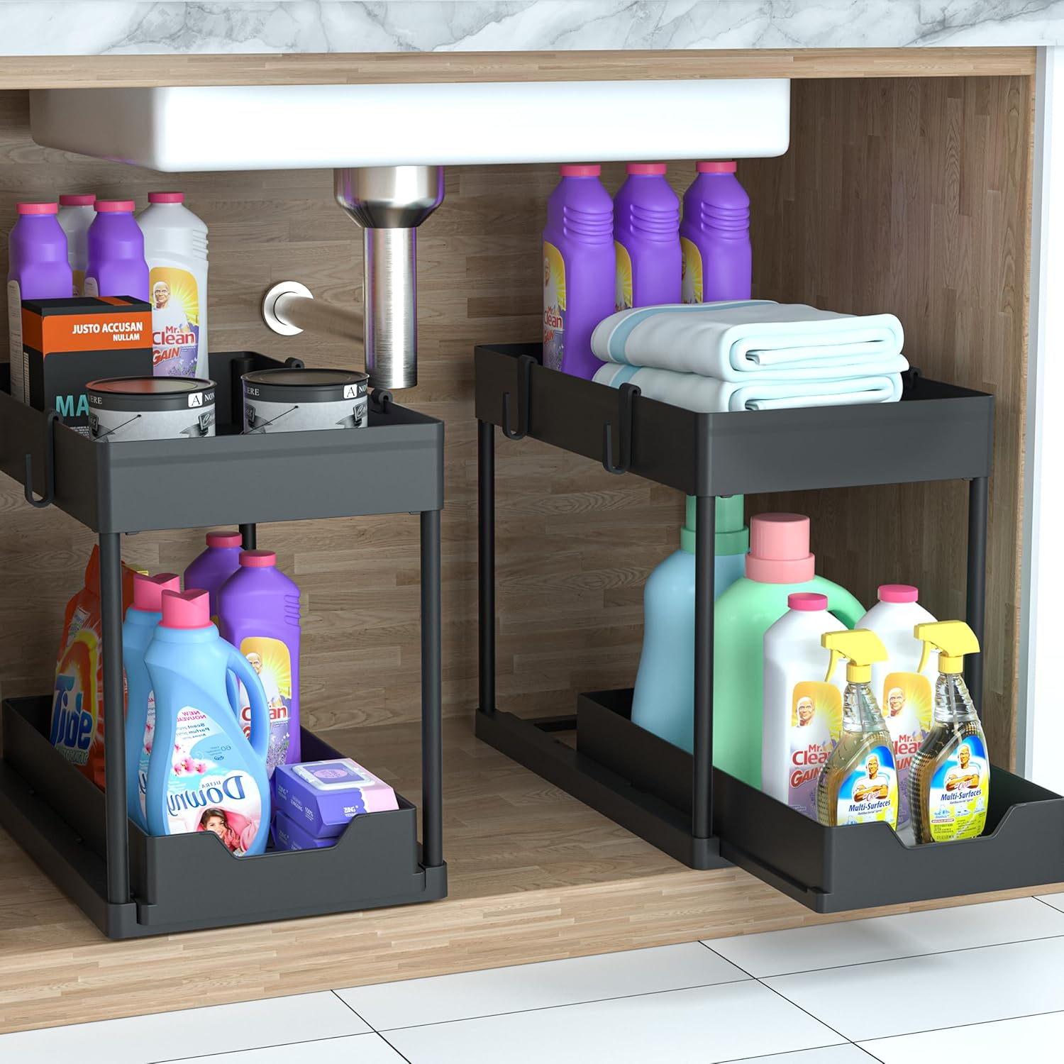DEKAVA Under Sink Organizer 2 Pack