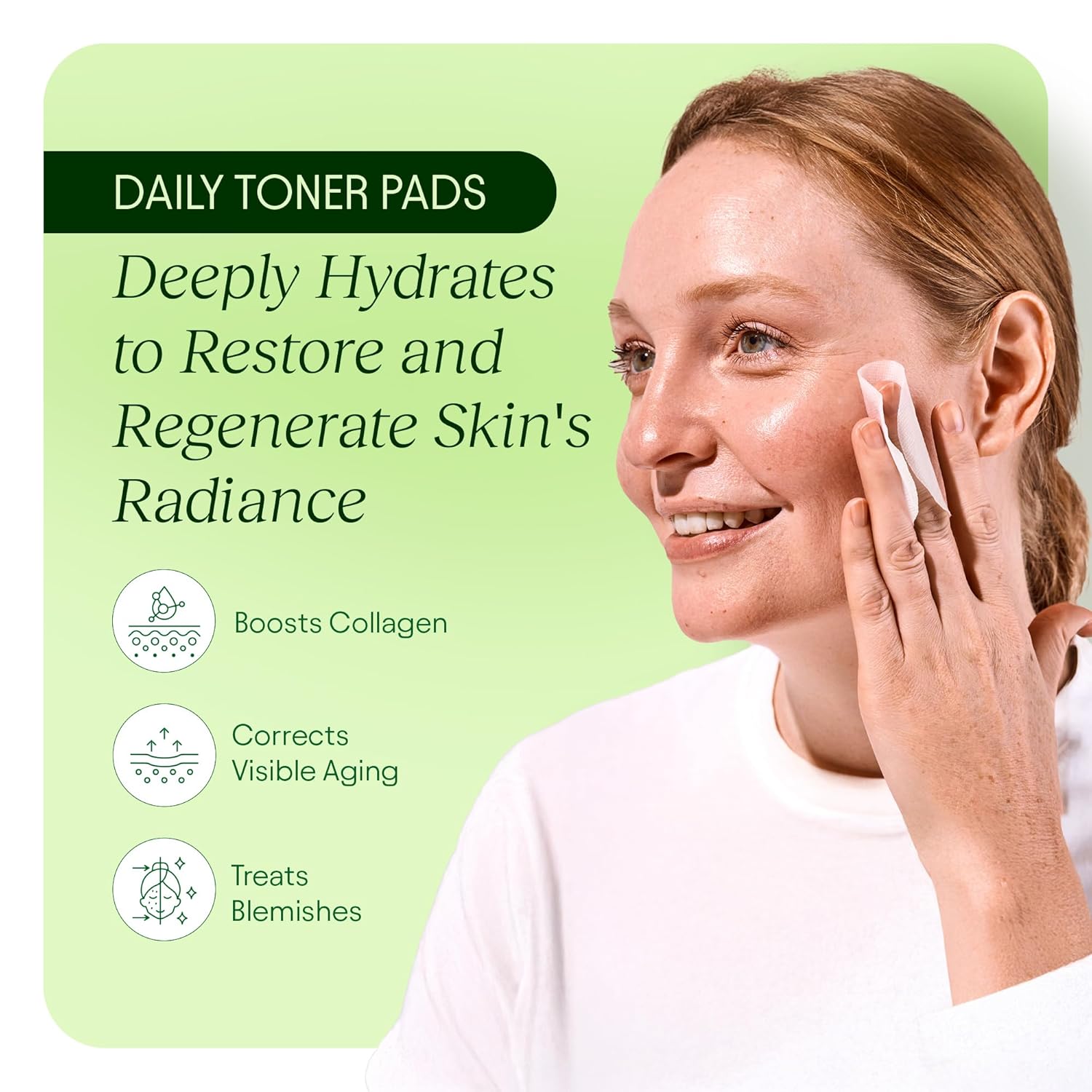 JiYu Toning Polish Pads Korean Skincare for Dark Spots