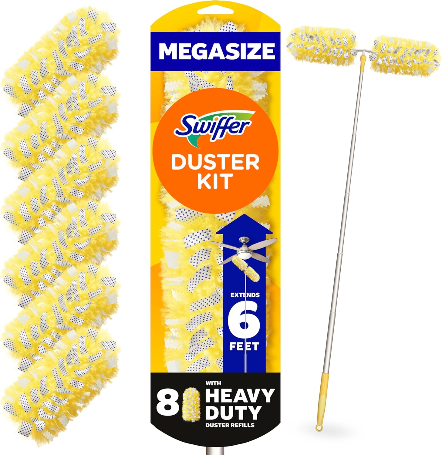 Swiffer Duster Kit with 6 ft Super Extendable Handle