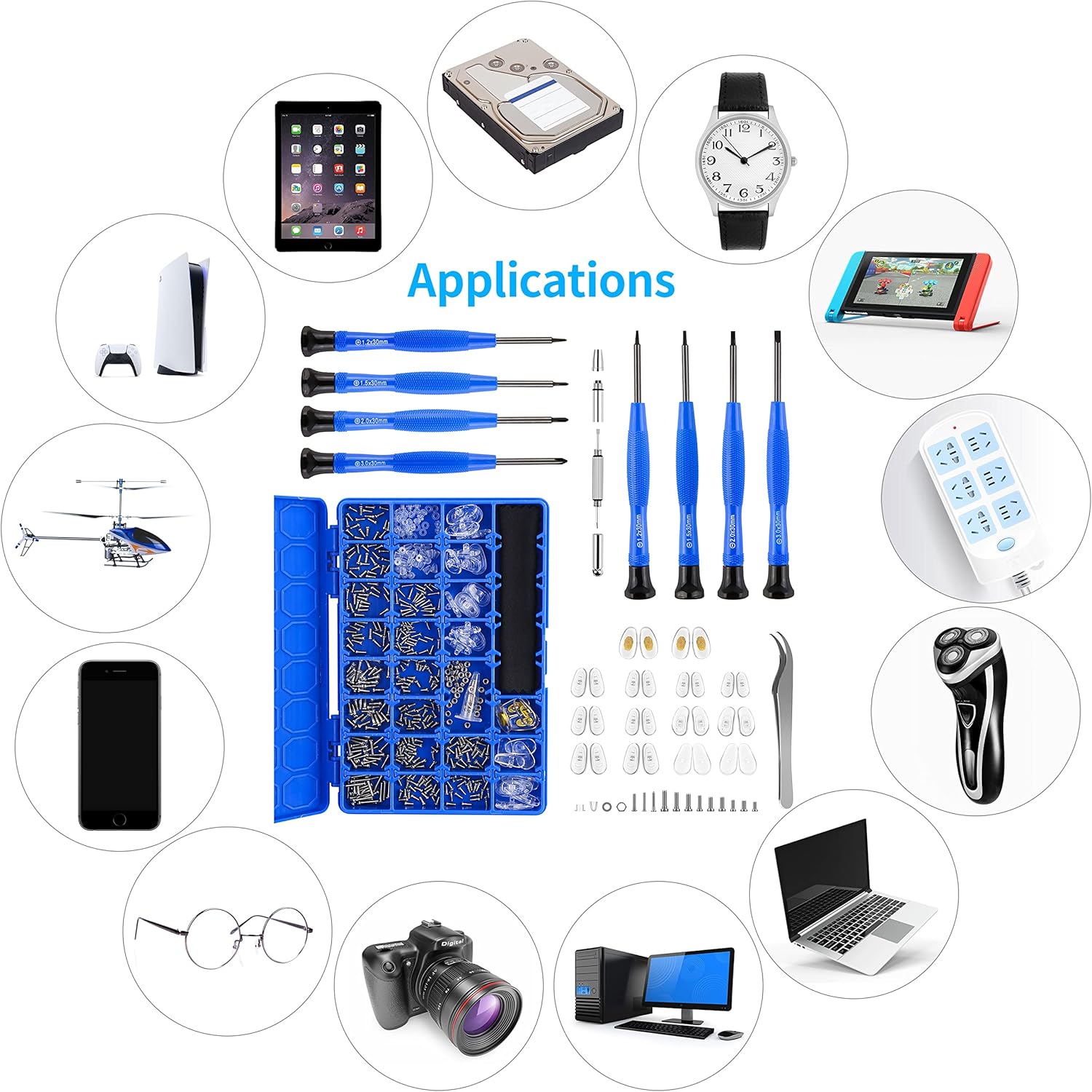 Upgrade Version Magnetic Eye Glass Repairing Kit