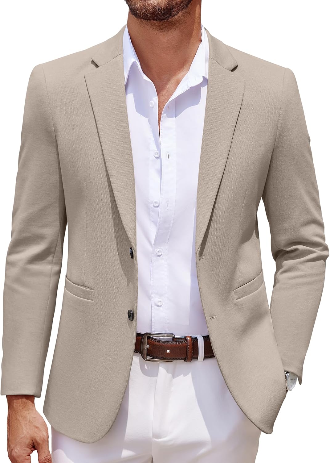 COOFANDY Men’s Casual Knit Blazer Jacket