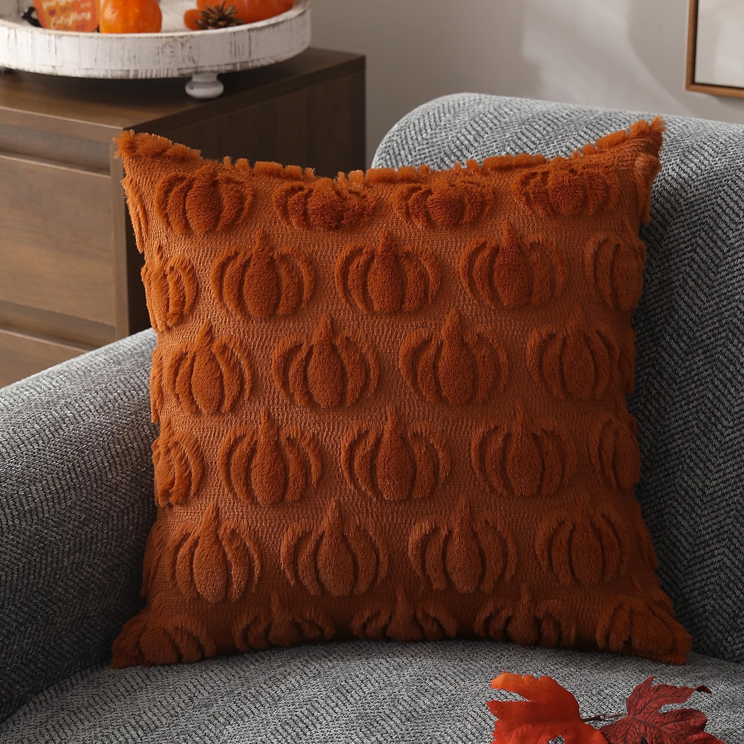 DFXSZ Fall Pillow Covers 18x18 Set of 2 Fall Decorations