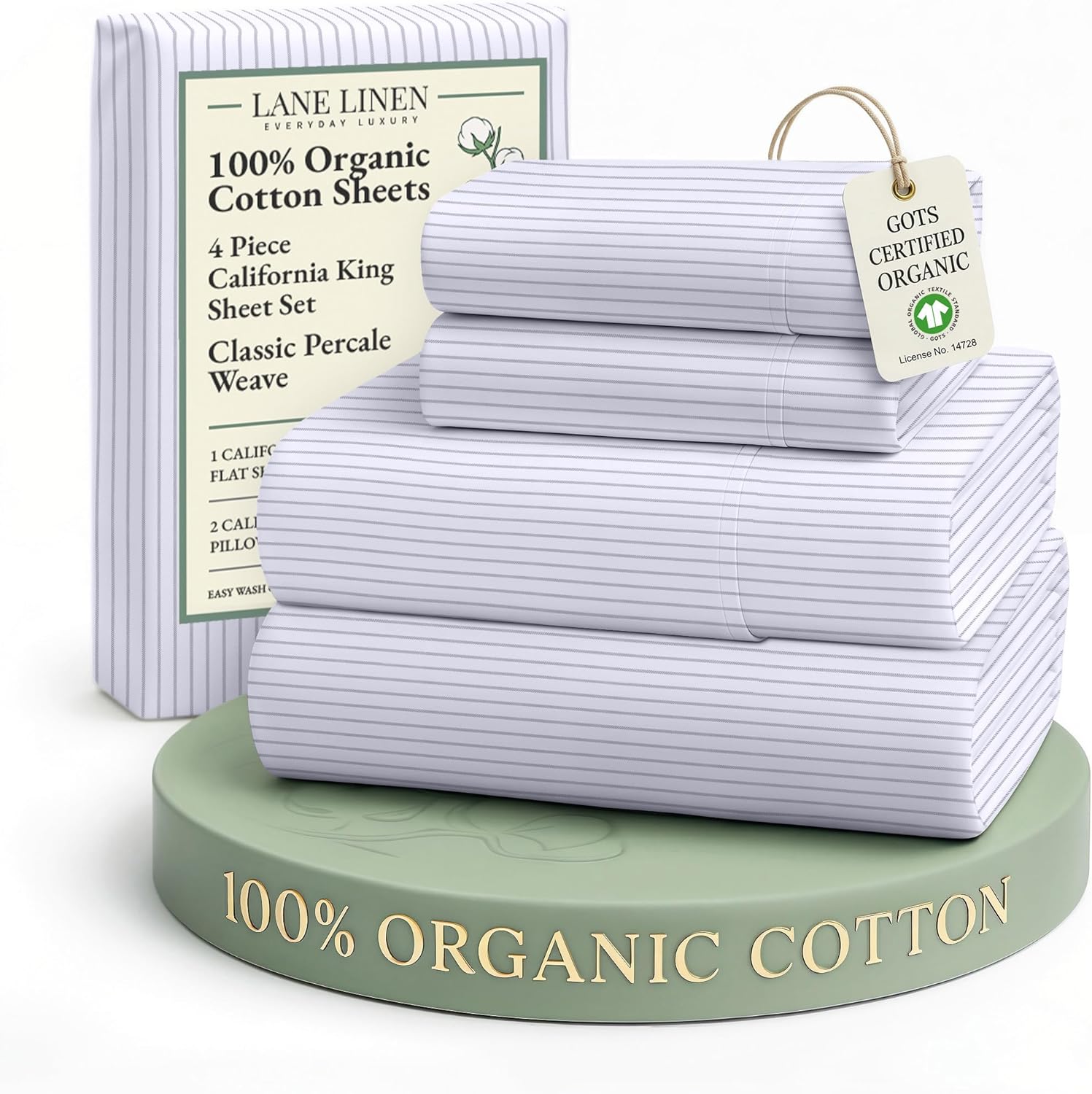 LANE LINEN Eco Friendly Cotton Queen Sheet Set