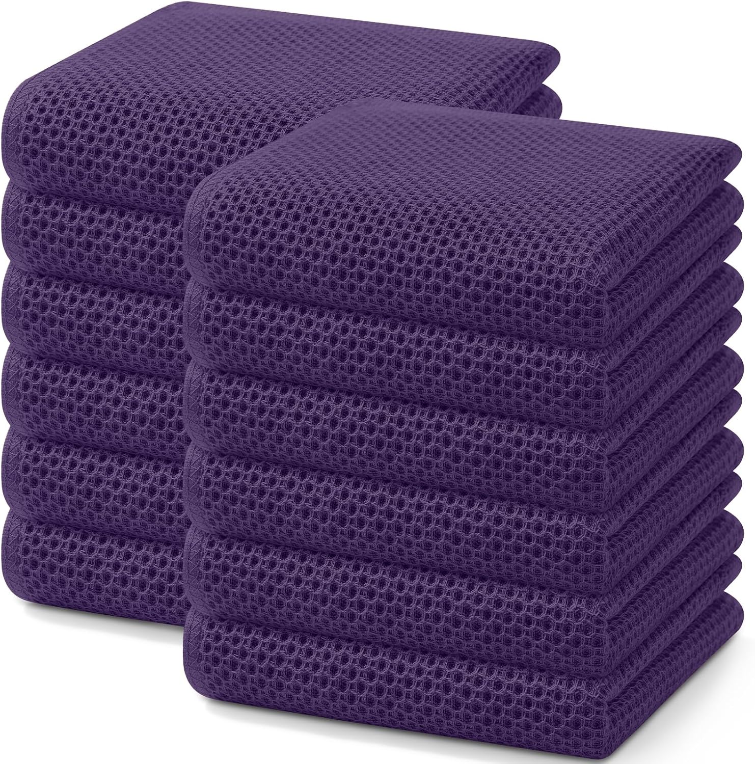 Homaxy 100% Cotton Waffle Dish Cloths