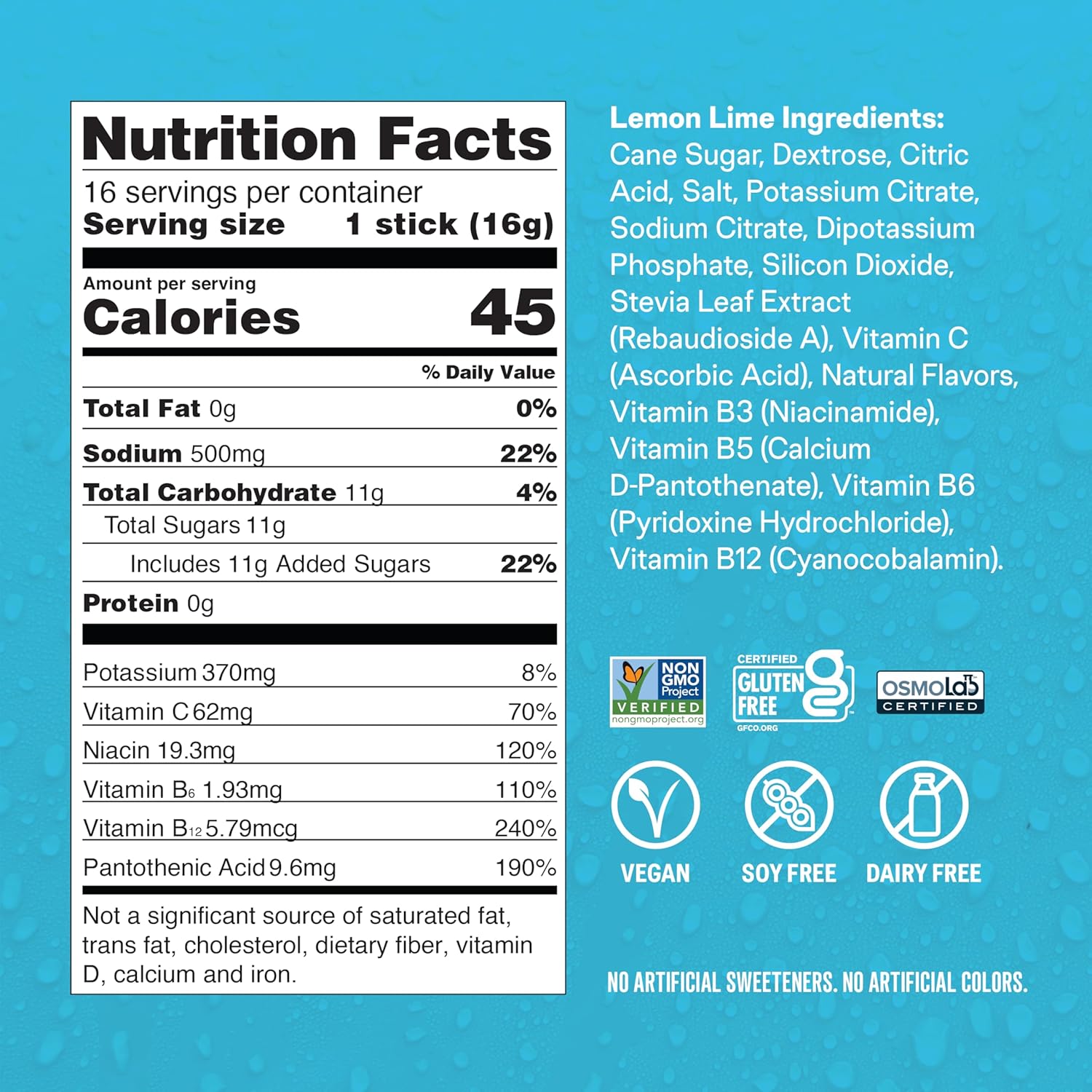 Liquid I.V. Hydration Multiplier – Lemon Lime Electrolyte Drink