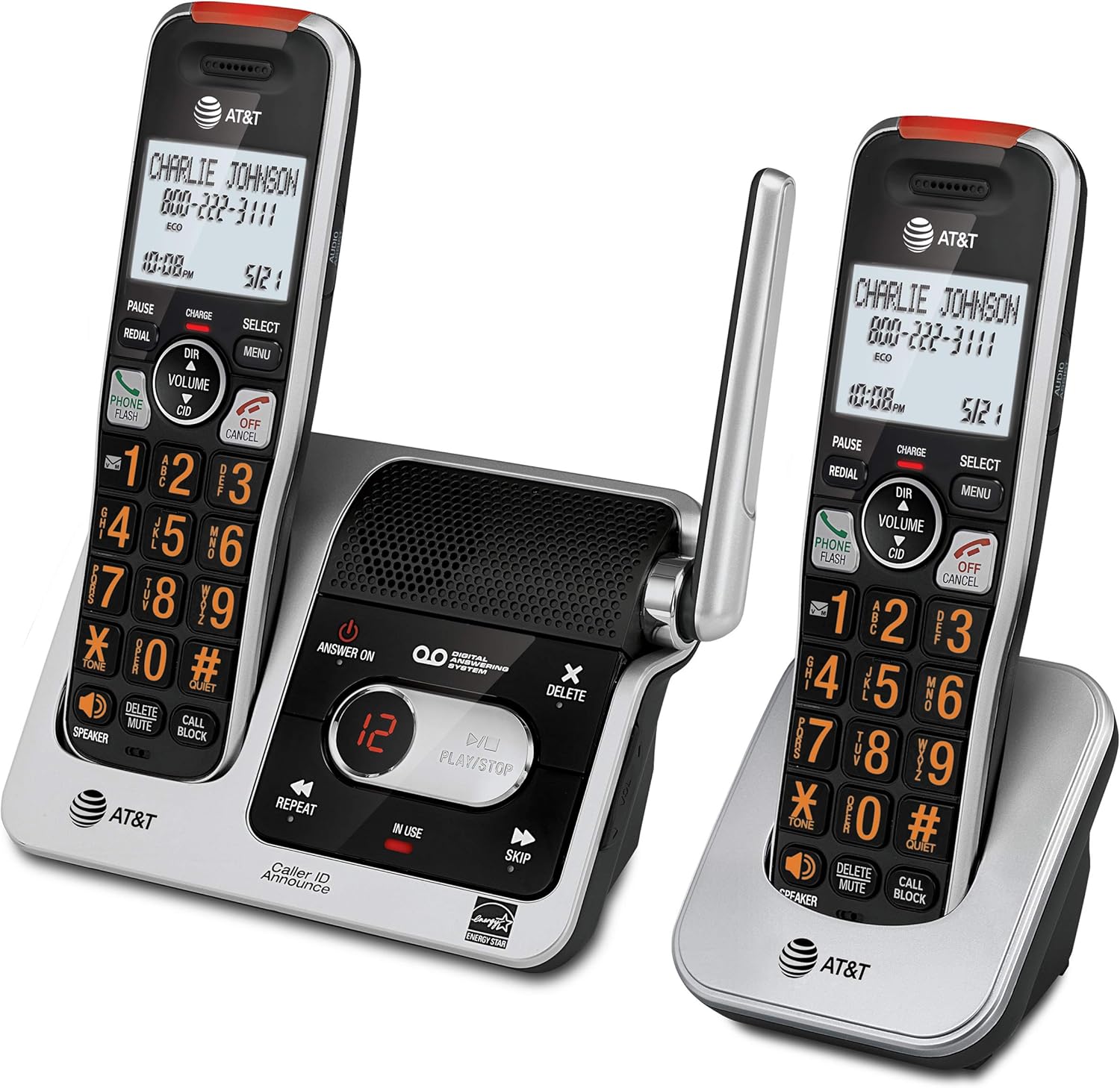 AT&T BL102-2 DECT Handset Cordless Phone for Home